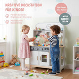 Kinder Spielhaus-Kochstation aus Holz mit Zubehör Kinderküche