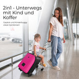 2in1 Kinderwagenkoffer Handgepäck Buggy Trolley Hartschalenkoffer