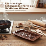 Rechteckige Silikonform Backform Schokoladenform Motivform