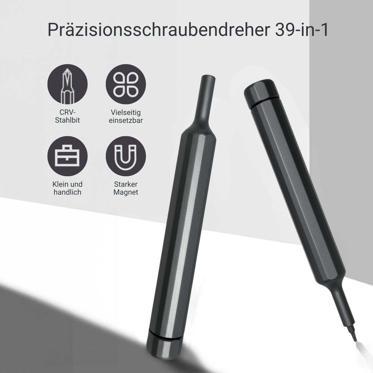 39-tlg. Schraubendreher-Set mit magnetischen Bits Schraubenzieher