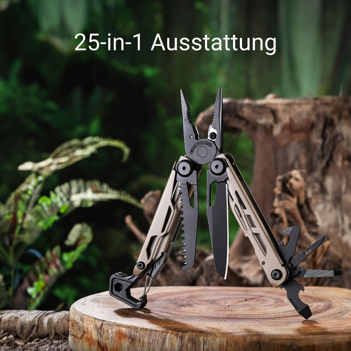 25in1 Multifunktions-Zange Multitool mit Zange Outdoor-Werkzeug