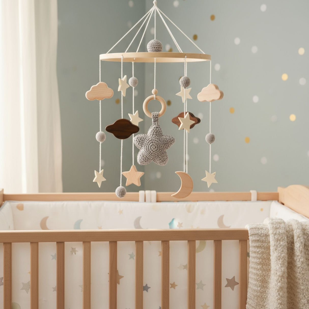 Babymobile Stern Hängemobile Mobile Babyspielzeug Schlafmobile