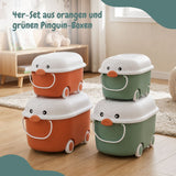 4er-Set Spielzeugkiste Organizer Spielzeug-Aufbewahrungsbox Truhe