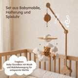 Mobile mit Halterung und Spieluhr Teddybär Einschlafhilfe mit Musik