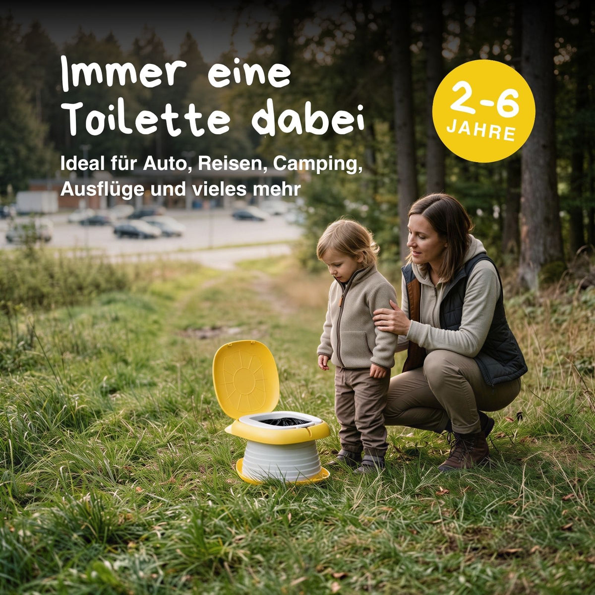 Tragbare Kindertoilette Ente Toilettentrainer Reise-Töpfchen Toilette