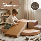 6-tlg. Softbausteinset Softplay-Bausteine Eckkletterer für Kinder