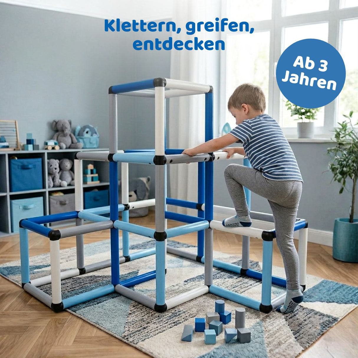 Klettergerüst für Kinder Kletterturm Spielturm Kletterpyramide