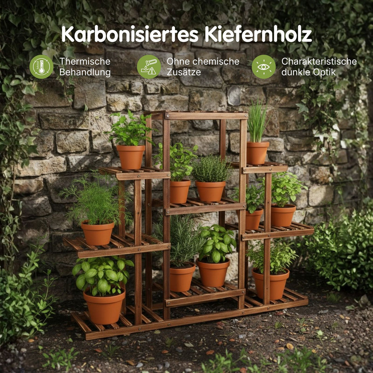 XXL-Pflanzenständer Blumenständer Pflanzenregal Blumentreppe
