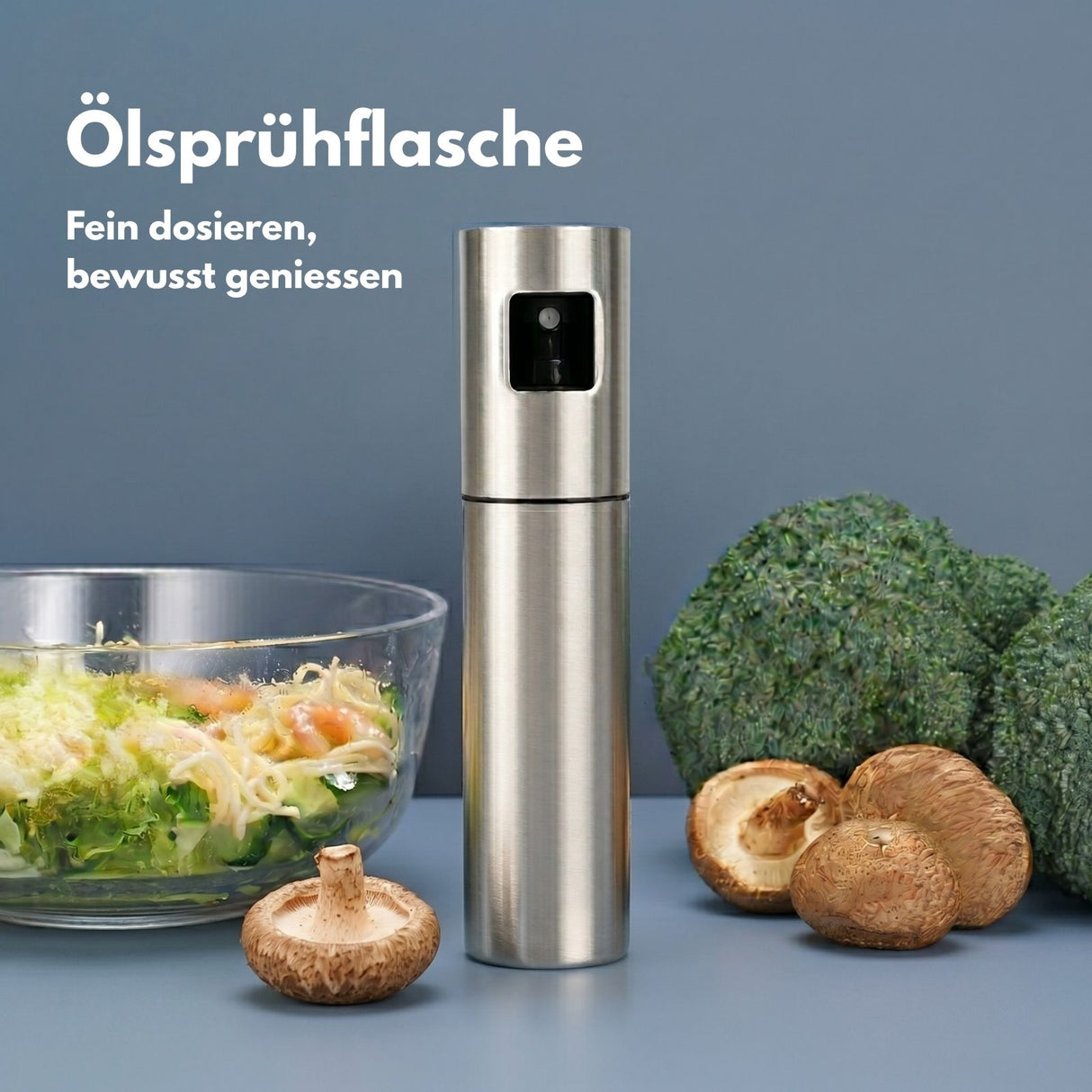 Edelstahl-Ölsprühflasche Essig-Sprüher Ölspender Ölzerstäuber