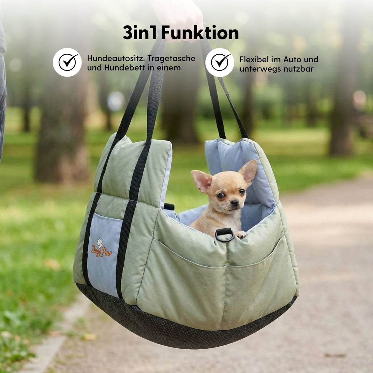 Hunde-Transporttasche Hundeautositz Tragetasche für Hunde Hundetasche