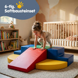 6-tlg. Softbausteinset Eckkletterer für Kinder Softplay-Bausteine