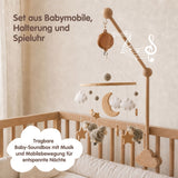 Mobile mit Halterung und Spieluhr Schafe Einschlafhilfe mit Musik