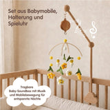 Mobile mit Halterung und Spieluhr Bienen Einschlafhilfe mit Musik