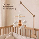 Mobile mit Halterung Hase Braun Babymobile mit Glockenhalter