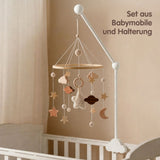 Mobile mit Halterung Stern Weiss Babymobile mit Mobilearm