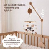 Mobile mit Halterung und Spieluhr Elefant Einschlafhilfe mit Musik