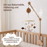 Mobile mit Halterung und Spieluhr Wolke Einschlafhilfe mit Musik