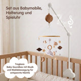 Mobile mit Halterung und Spieluhr Wolke Schlafbegleiter mit Musik