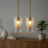 2er-Set Glas-Pendelleuchte Hängelampe Deckenleuchte Pendellampe Lampe
