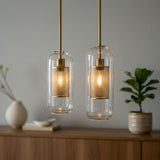 2er-Set Glas-Pendelleuchte Lampe Pendellampe Hängelampe Deckenleuchte
