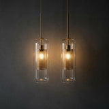 2er-Set Glas-Pendelleuchte Pendellampe Deckenleuchte Lampe Hängelampe