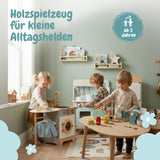 Spielküche mit XXL Spielset Haushaltsgeräte und Frühstücksset