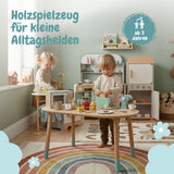Kinderküche mit XXL Spielset Haushaltsgeräte und Frühstücksset