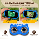 2-in-1 Kindermikroskop und -teleskop Digitalmikroskop Handmikroskop