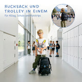Rucksacktrolley Schulrucksack Schulthek Reiserucksack Kofferrucksack
