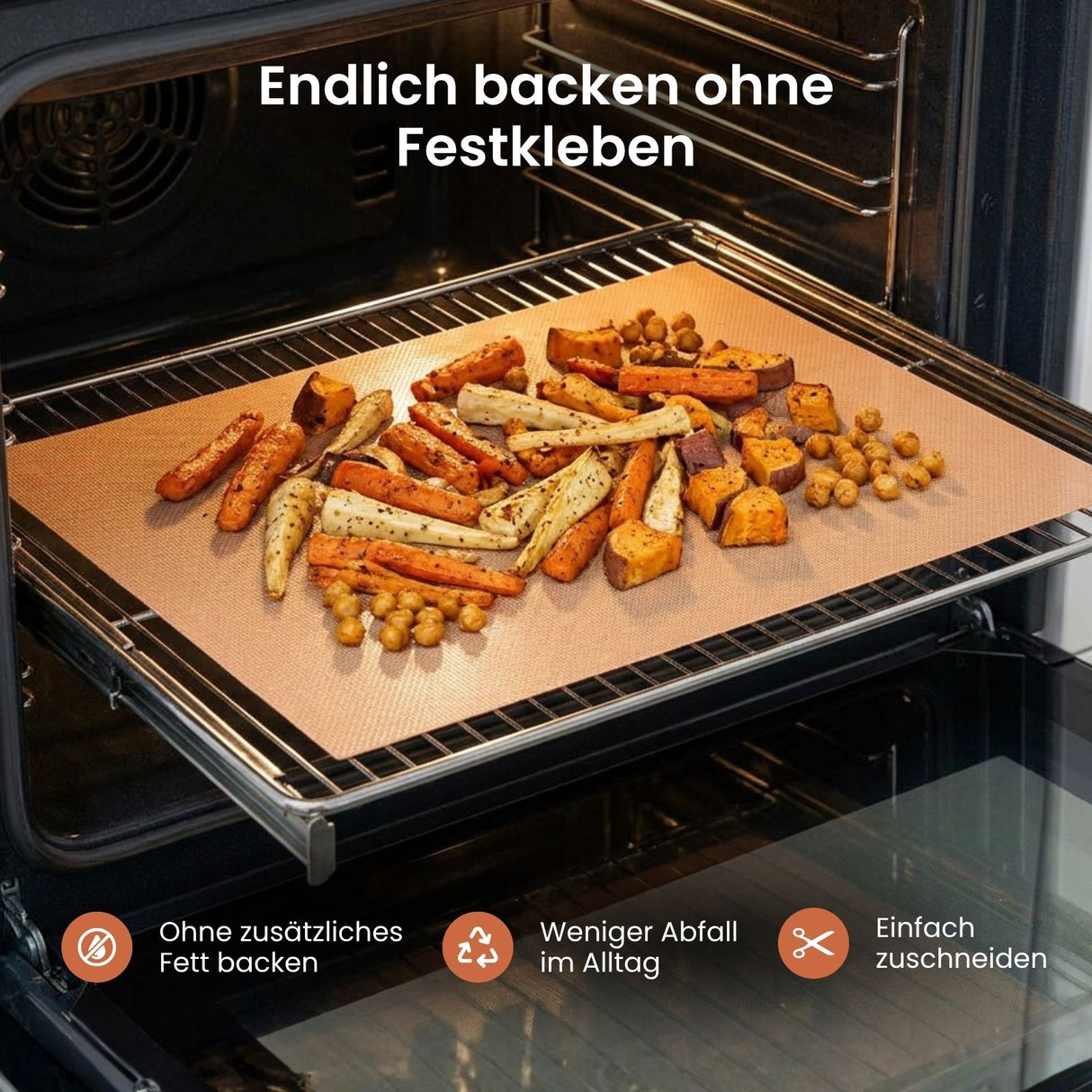 Backmatte Antihaft-Backmatte Dauerbackfolie Backunterlage Backfolie
