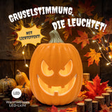 Halloween Kürbis mit LED Halloweendeko Partydekoration Leuchtkürbis