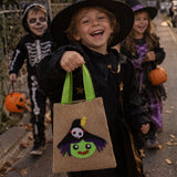 Halloween-Süssigkeitentasche Beutel Leinenbeutel Trick-or-Treat-Tasche