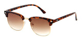 Vintage Retro 80er Sonnenbrille UV400 - Braun Leopard