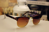 Vintage Retro 80er Sonnenbrille UV400 - Braun Leopard