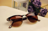 Vintage Retro 80er Sonnenbrille UV400 - Braun Leopard