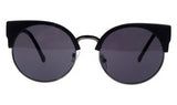 Cat Eye Vintage Retro 80er Sonnenbrille UV400 - Schwarz