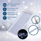 Meteor-Lichter 2.8m LED Weihnachtslichter Girlande Eiszapfen Wassertropfen