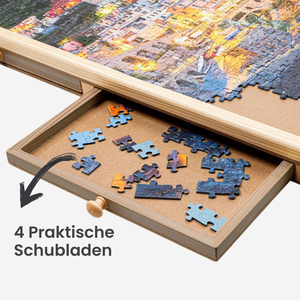 puzzle aufbewahren Puzzlebrett für 1500 Teile mit Auszügen Puzzletafel Puzzleunterlage – Hermex.ch