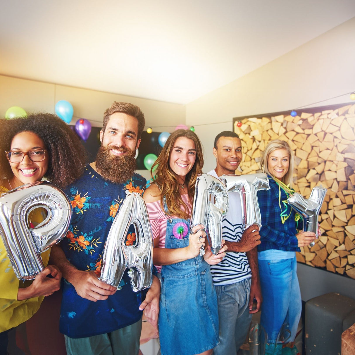 Buchstabenballon L Silbrig Geburtstagsparty Ballon Folienballon 80cm