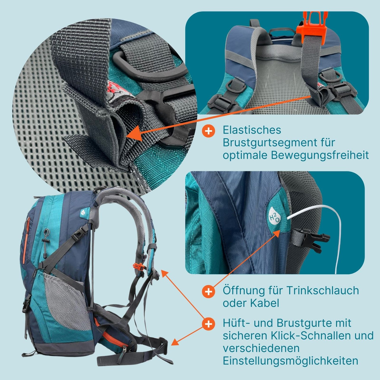 Wanderrucksack Trekkingrucksack Outdoorrucksack Camping-Rucksack