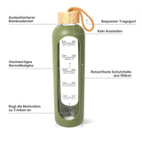 Sportflasche Trinkflasche Getränkeflasche Wasserflasche Glasflasche