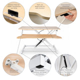Bürotisch pneumatischer Aufsatz Notebook Schreibtisch Hubtisch Office Desk Arbeitstisch