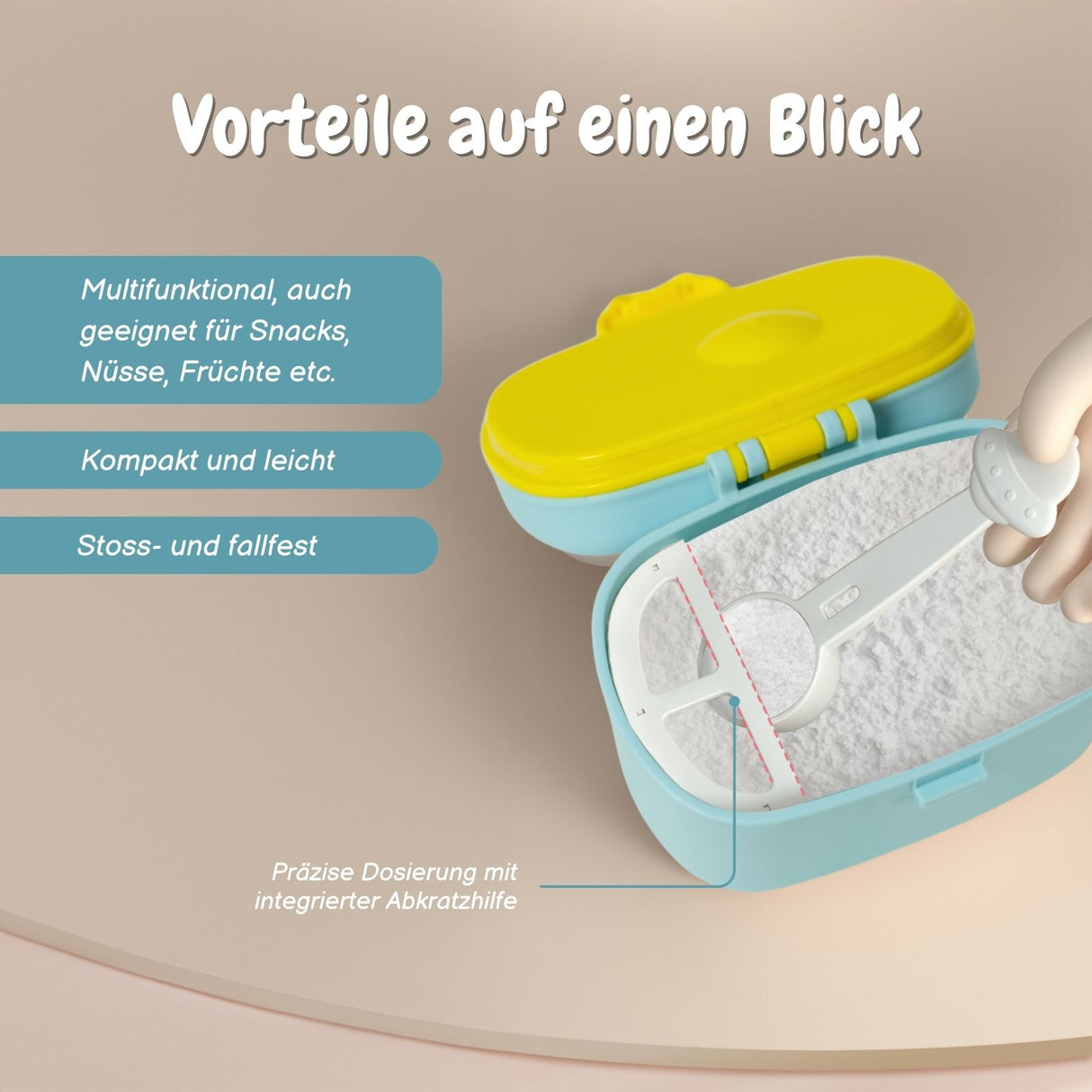 Baby-Milchpulverbox Aufbewahrungsbox Behälter Lebensmittelbox Milchpulverspender