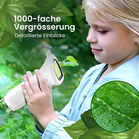 Tragbares Kindermikroskop Mini-Handmikroskop Portables Mikroskop
