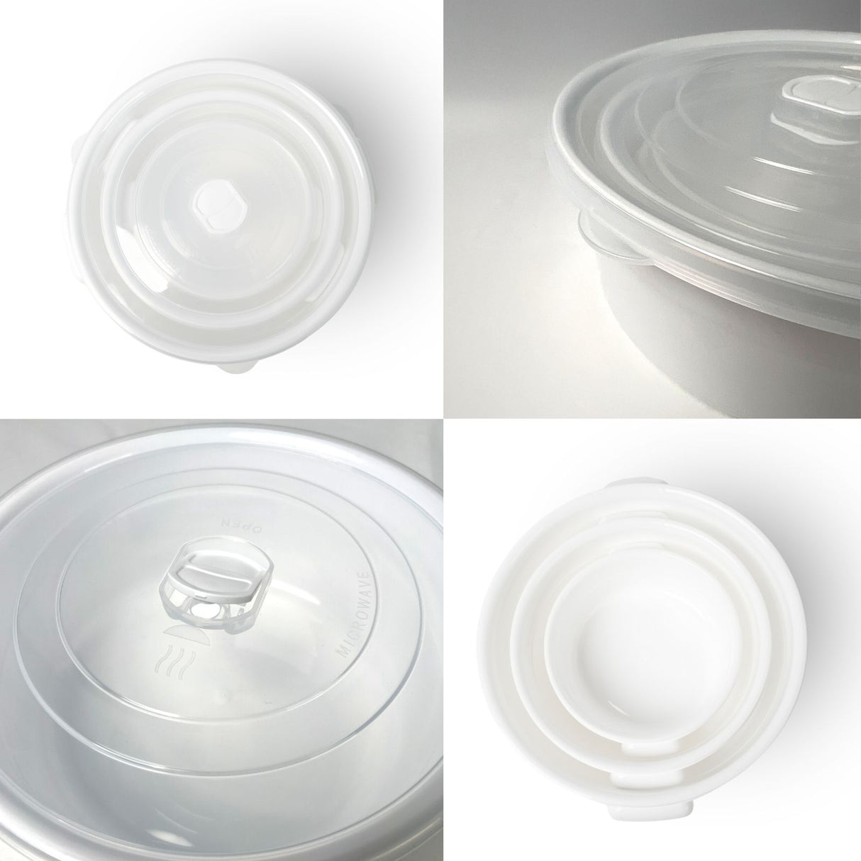 3er-Set Aufbewahrungsdosen Mikrowellendosen Gefrierdosen Vorratsdosen