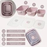 3er-Set Vorratsdosen Aufbewahrungsdosen Mikrowellendosen Gefrierdosen