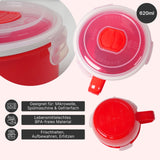 Mikrowellen-Tasse mit Henkel Mikrowellen-Becher Lunchbecher Suppen-Mug