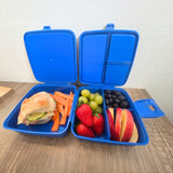 Brotdose mit Besteck Lunchbox Znünibox Meal-Prep-Box Snackbehälter