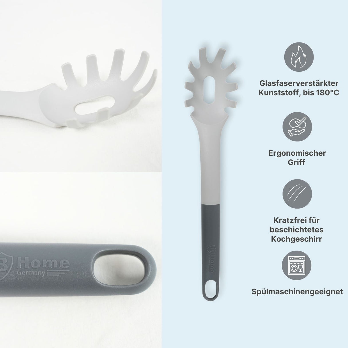 Spaghettilöffel Spaghettischaufel Nudellöffel Pastalöffel Nudelkelle