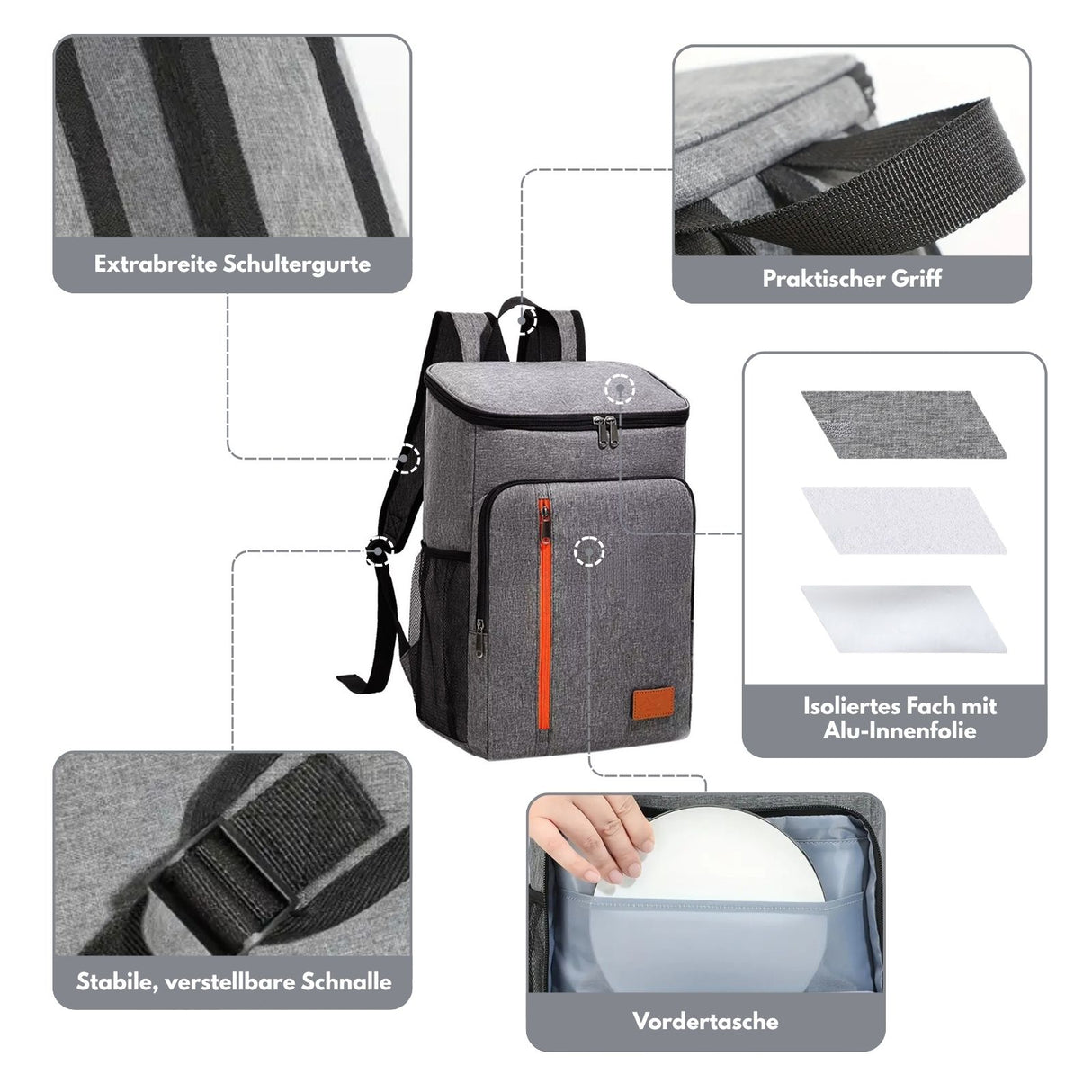 Flaschenkühler Kühlrucksack Vinobag Kühltasche Picknickrucksack